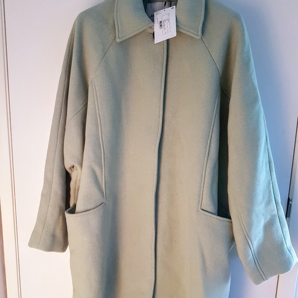 Brand New Long Tailored Oversized Coat - Mint - Picture 4 of 4